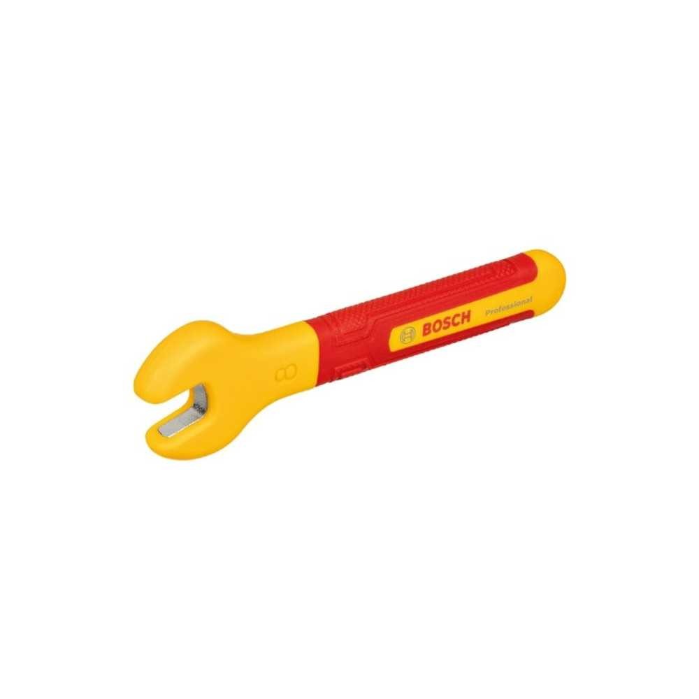 Clé plate VDE Bosch 8mm isolée pour travailler en sécurité sous tension
