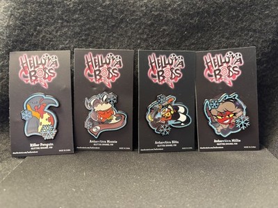 Helluva Boss Mission Antarctica Moxxie Blitz Millie Glitter Enamel Pin
