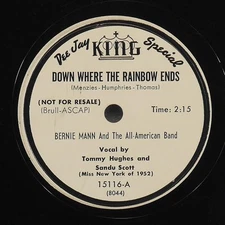 BERNIE MANN Down Where Rainbow Ends / Surprise KING 15116 VG+ 78rpm