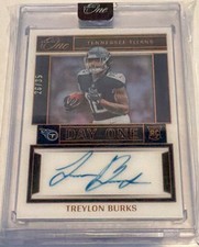 Panini 2022 One Treylon Burks #109 Rookie Auto Day One /35 Titans Football