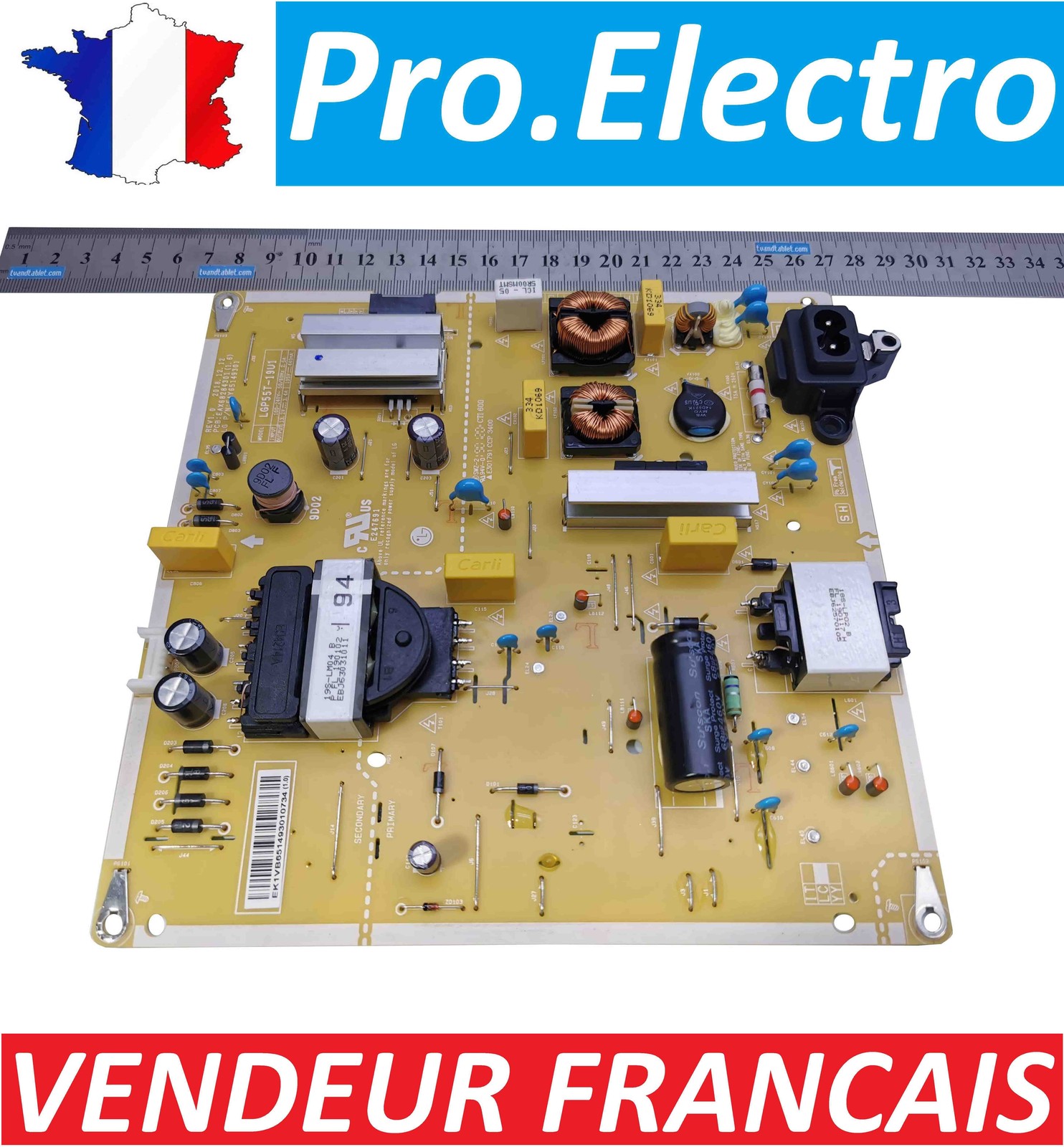 Alimentation EAX68284301 pour retrouver l'image sur TV LG 55UM7450PLA