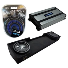 Fits 88-98 GMC Sierra Ext Cab Alpine SWT-10S4 Dual 10" Sub Box & HA-A800.1 Amp