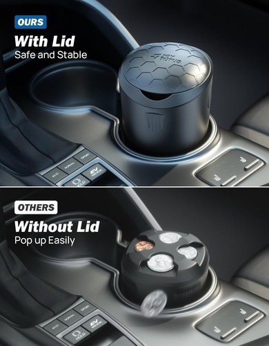Coin Holder for Car, Larger-Capacity Car Change Holder Organizer, Universal C... - Picture 3 of 6