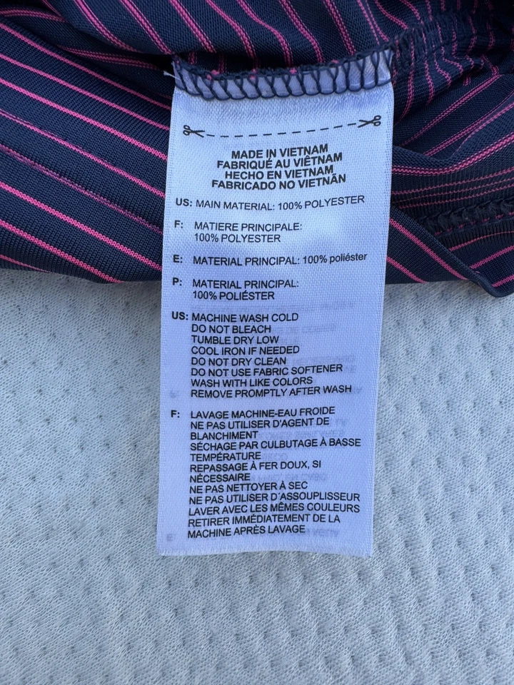 Camisa de golf Adidas - para hombre 2XL - azul marino/rosa Foto 4 de 4