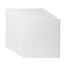 Pen Gear 3-Ring Durable View Binder, 2 inch Binder Ring Type, White, 6 Pack