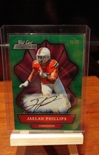 2021 Wild Card Alumination - Autographs Jaelan Phillips Green /75 (AU, RC)