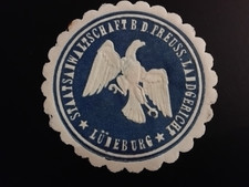 Siegelmarke LÜNEBURG Staatsanwaltschaft b. d. Preuss. LANDGERICHT