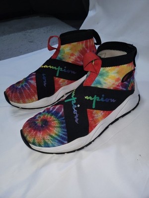 Champion Rally Crossover Tie Dye Trainer Shoes Men's Size 9.5M Muliti Color