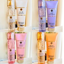 BATH AND BODY WORKS FINE FRAGRANCE MIST AND HYDRATION BODY CREAM SET- BRAND NEW