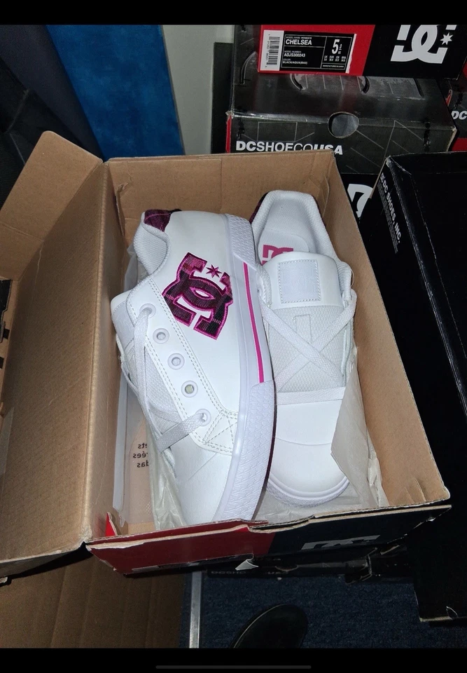 DC Pink and White Womens Sneakers for Sale Brand New Sizes 6.5 - Image 4 of 4