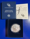2019-W American Silver Eagle Burnished 1 oz .999 US Mint $1 Coin OGP Box & COA
