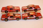 Four Vintage 1981 Hot Wheels Front Runnin' Running Ford Fairmont Fireball Cars
