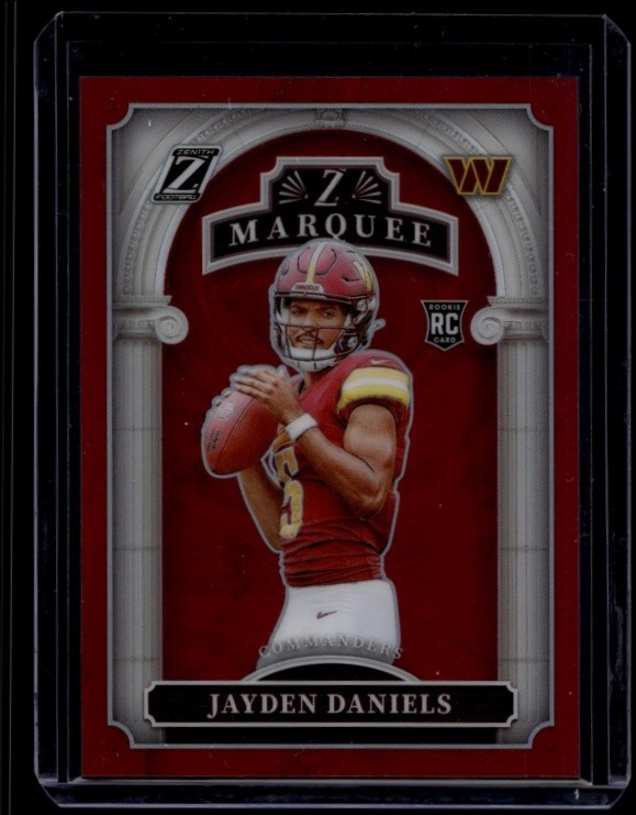 2024 Panini Zenith Football Jayden Daniels #2 RC Rookie Z Marquee Red /49