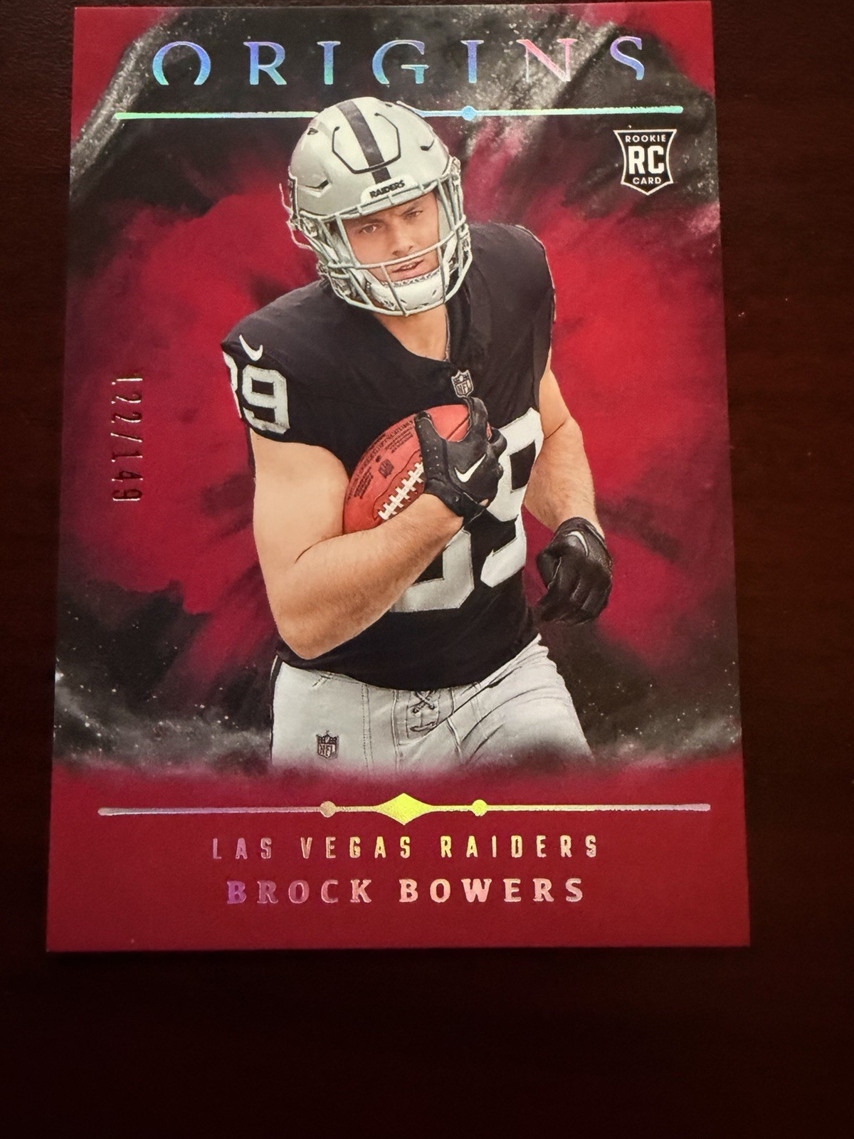 2024 Panini Origins - Rookies Brock Bowers #146 Red /149 (RC)
