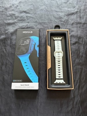 Nomad Apple Watch Sport Band Icy Blue Glow-In-the Dark , Limited Edition NEW