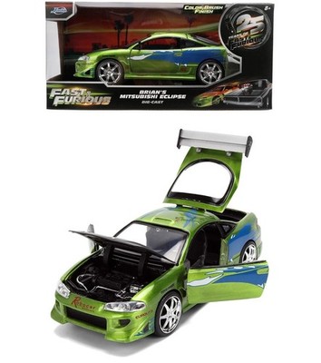 Jada Fast And Furious 25 Years Brian's Mitsubishi Eclipse 1:24