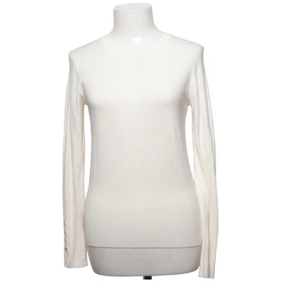 Zara, pull en tricot, taille : S, beige, élasthanne/polyamide/viscose, unicol... - Photo 1/4