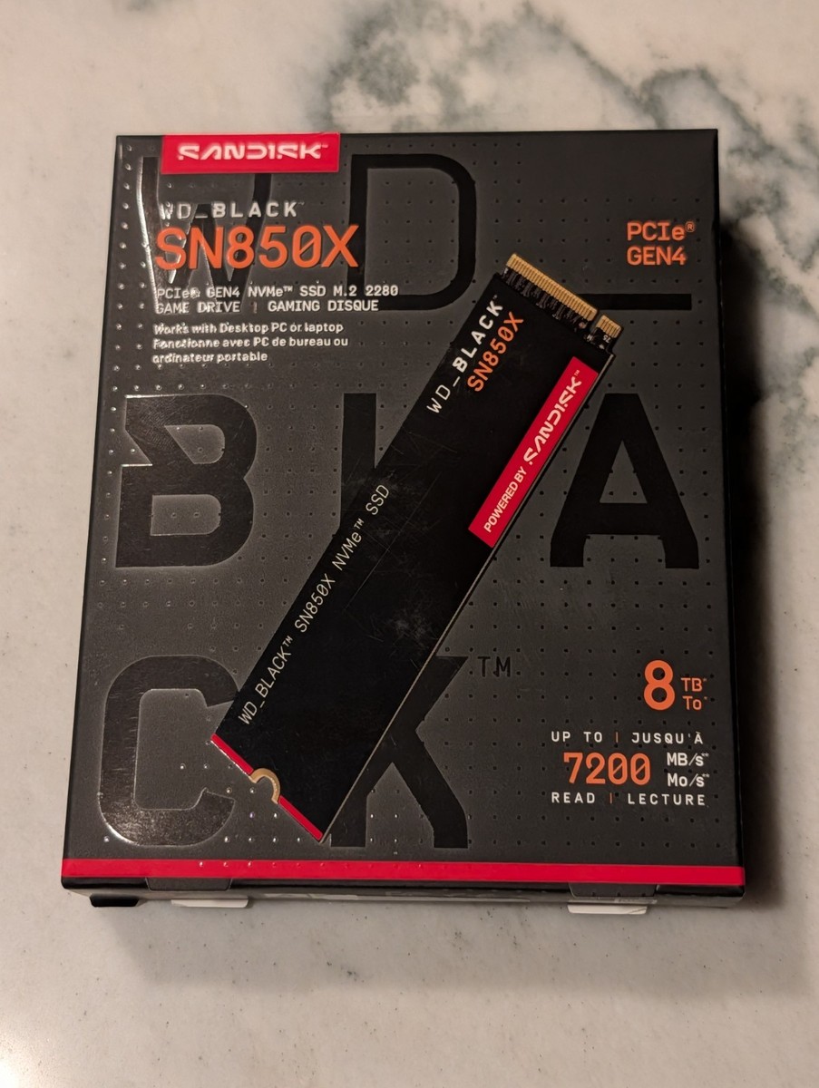 NEW, Sealed] 8TB WD BLACK SN850X NVMe SSD | eBay