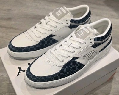 Givenchy Men's G4 Low Blue Sneakers, Size 11US