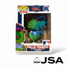 Chase Utley Signed Philadelphia Phillie Phanatic Mascot Funko Pop #05 ~ JSA COA