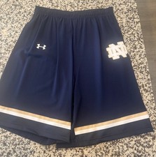 Under Armour Notre Dame lacrosse game shorts NEW mens