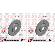 2x ZIMMERMANN BREMSSCHEIBEN 320mm INNENBELÜFTET VORNE passend für VOLVO C30 C70 