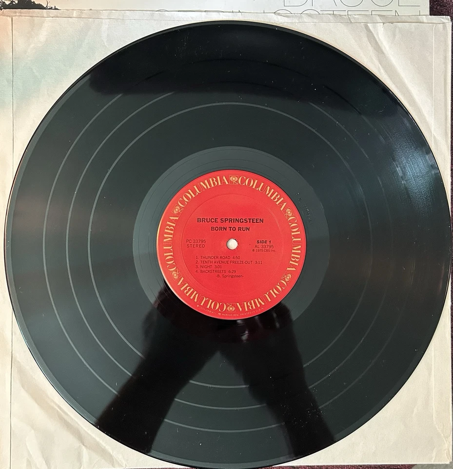 Bruce Springsteen Born To Run Vinyl/Columbia Records PC 33795 - Image 3 of 4