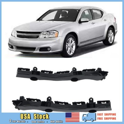 NEW RIGHT & LEFT FASCIA SUPPORT BRACKET FOR 11-14 DODGE AVENGER FRONT BUMPER