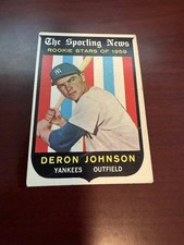 1959 Topps #131 Deron Johnson Rookie Card. VG. rookie card picture