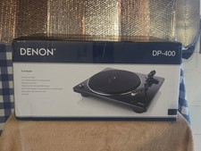 Denon - DP-400 Semi-Automatic Analog Turntable Black - New