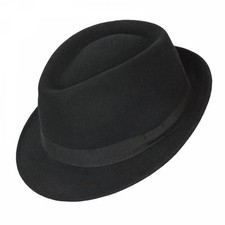 Faustmann Player Wolle schwarz Trilby Hut Fil...