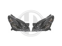 Daylight Scheinwerfer Schwarz FüR Opel Astra H 2004-2010