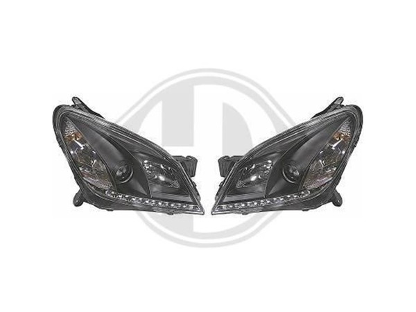 Daylight Scheinwerfer Schwarz FüR Opel Astra H 2004-2010-image
