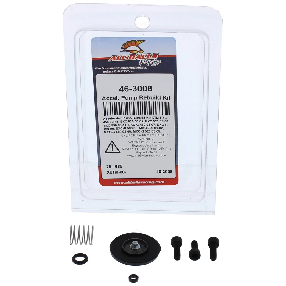 Kit de reconstrucción de bomba aceleradora All Balls 46-3008 para KTM 525 XC 06 07, 525 SX 06 Foto 3 de 4