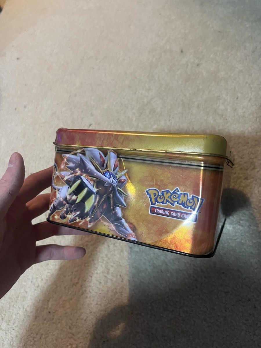 Pokemon Sun and Moon TCG Collectors Tin Lunchbox Chest 2017 Box