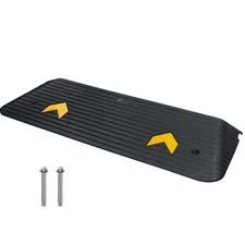 VEVOR Rubber Threshold Ramp Door Ramp 1.5" Rise 33069 lbs Load Rubber Curb Ramp