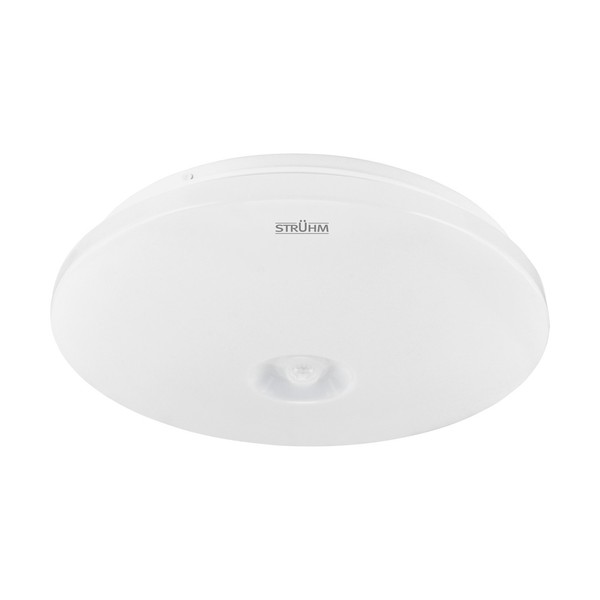 Led Deckenleuchte Bewegungsmelder 4000 K 1210 Lm Rund Ø 25,5 Cm Weiß Deckenlampe-image