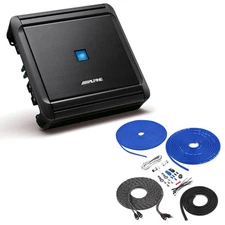 Alpine MRV-M500 V-Power Series Monoblock Car Amplifier with Blue Amp Kit