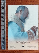 Santino Holy Card PADRE PIO - Reliquia Ex Indumentis - San Pio da Pietrelcina