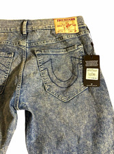 True Religion Men s Relaxed Straight Light Wash Denim Jeans Logo