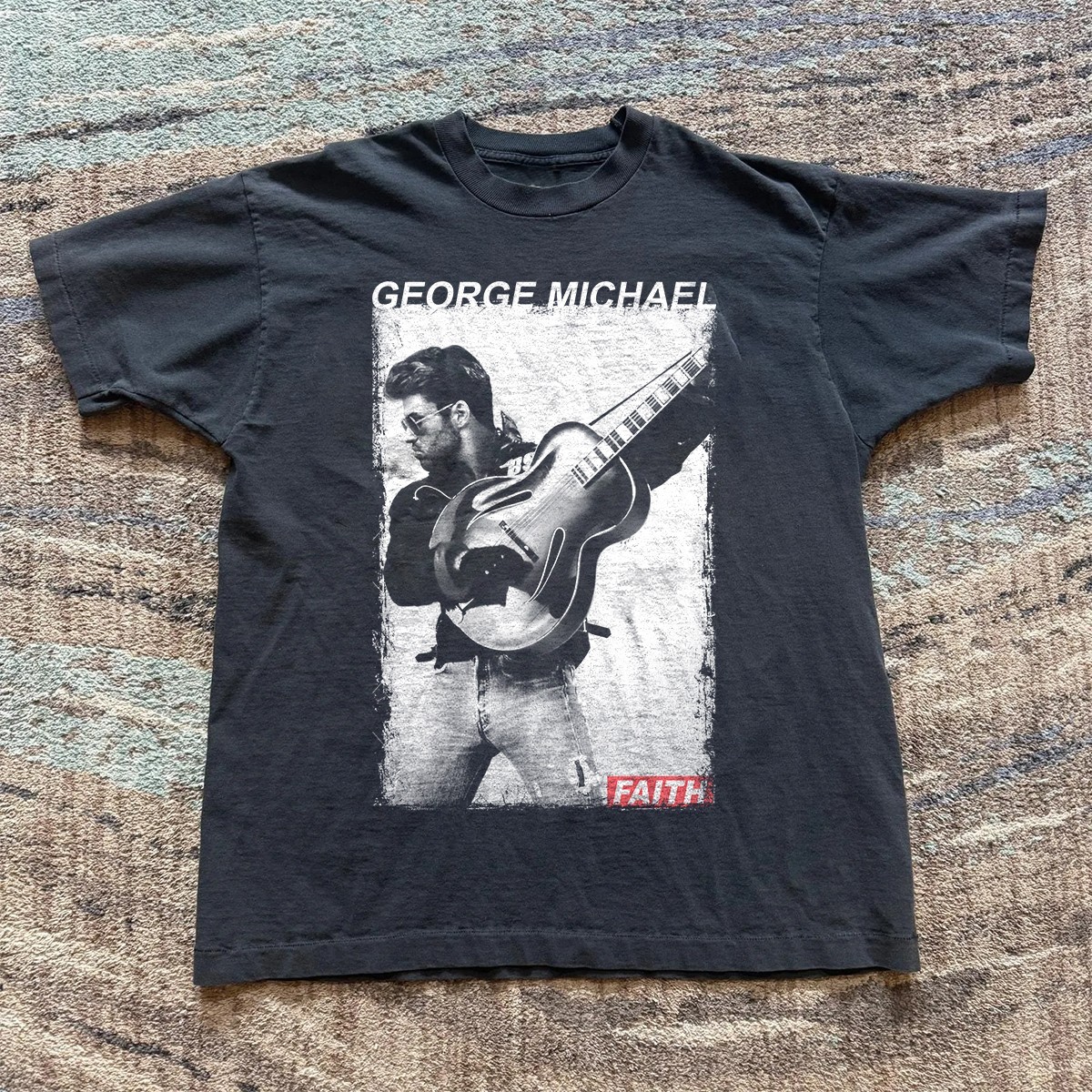 George Michael Faith Unisex Black T-shirt Size S-5XL
