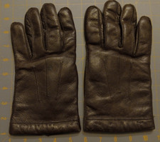 Vtg Women's Medium Warm Brown Soft Leather Gloves WPL 8931