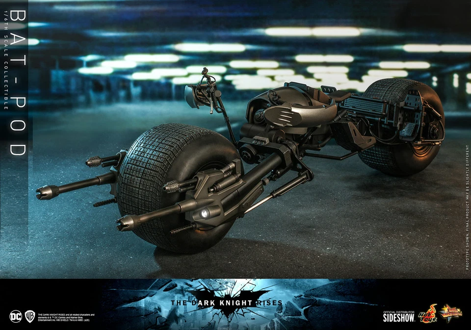 Hot Toys The Dark Knight: Bat-pod vehículo escala 1/6 para Batman HT MMS591 Foto 3 de 4