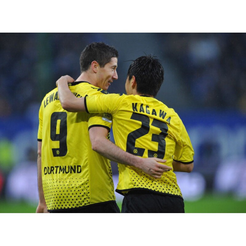Borussia Dortmund 2011 Home Jersey #23 Kagawa Kappa Yellow