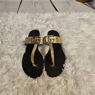 Gucci Marmont GG Thong Sandals Size EU 37 US 6.5