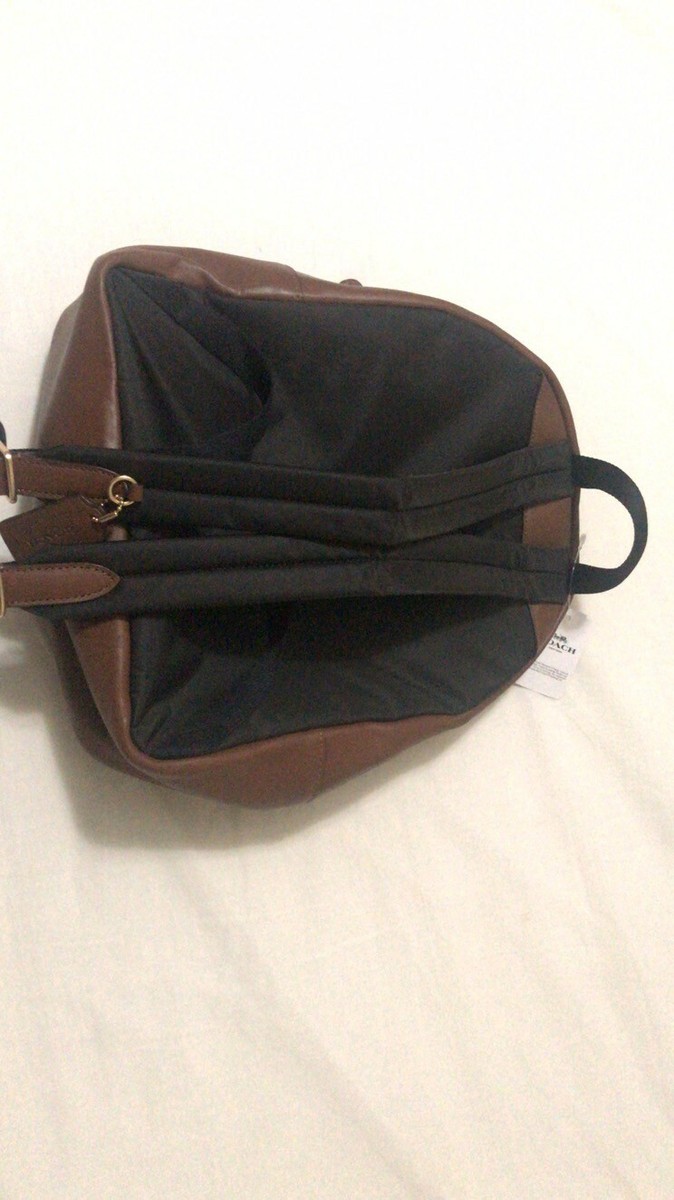 coach backpack cheap NWT Coach Court 5671 IM/Khaki Saddle / Leather Canvas Signature Backpack