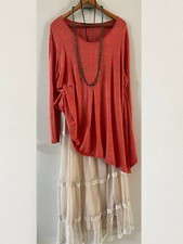 Gudrun Sjöden federleichte Tunika Orange in bekannter Superqualität Gr. XXL neuw