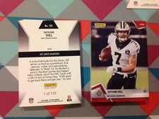 Taysom Hill QB - Saints Red version 2018 Panini Instant NFC South Champions