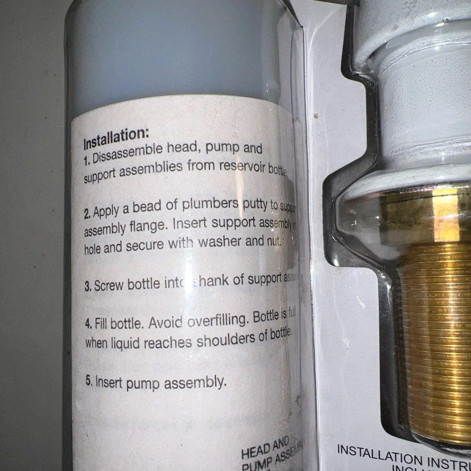 Kitchen Complements White Soap & Lotion Dispenser 551 P1200WT - Image 3 of 4