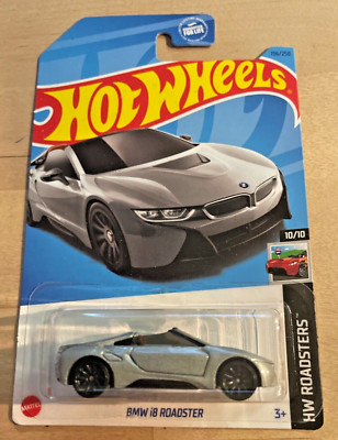 Hot Wheels BMW i8 Roadster #156 HW  23 Roadsters 10/10 Silver VHTF